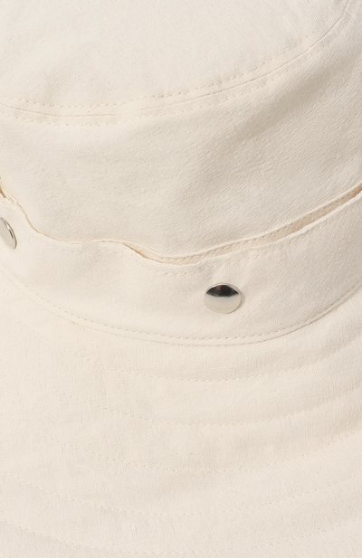 Шляпа из хлопка и льна ISABEL BENENATO кремового цвета по цене 41650 руб., арт. DA11S23, фото 4 Шляпа из хлопка и льна ISABEL BENENATO, арт. DA11S23, фото 4