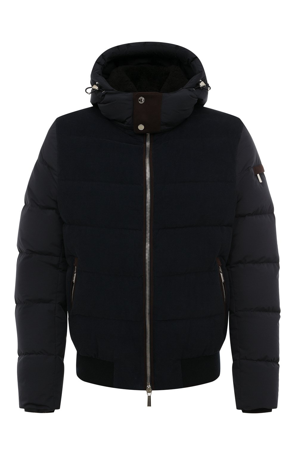 Пуховый бомбер wright-vt с отделкой из вельвета MOORER, арт. GIRW-VT_SET, фото 1