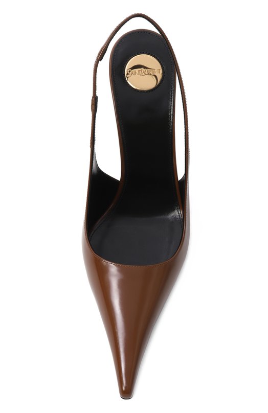 Лакированные туфли Vendome 110 Saint Laurent 840736/AADAA Коричневый  840736/AADAA Фото 6