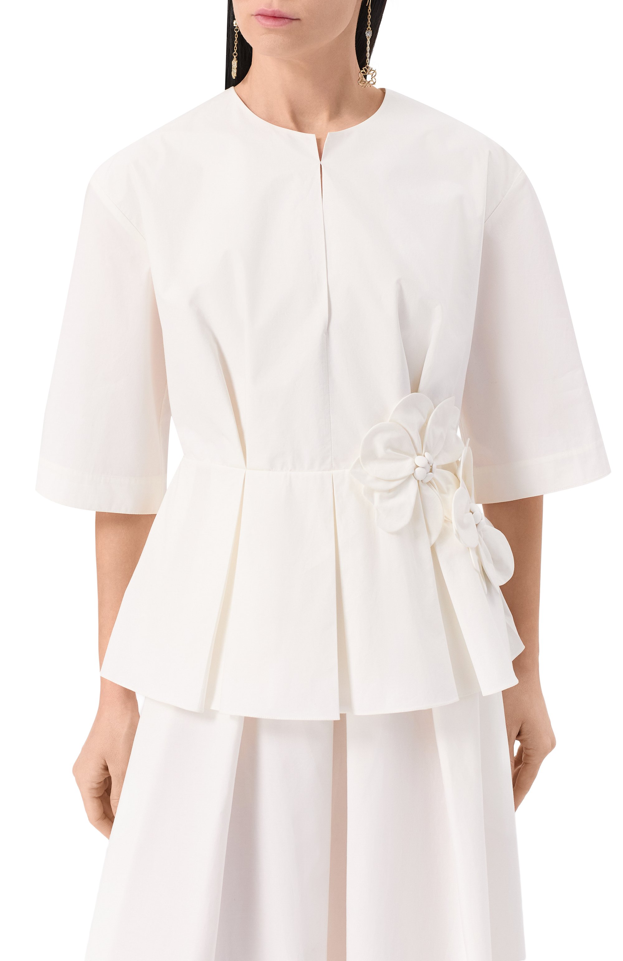 Хлопковый топ ELIE SAAB, арт. T0131, фото 3