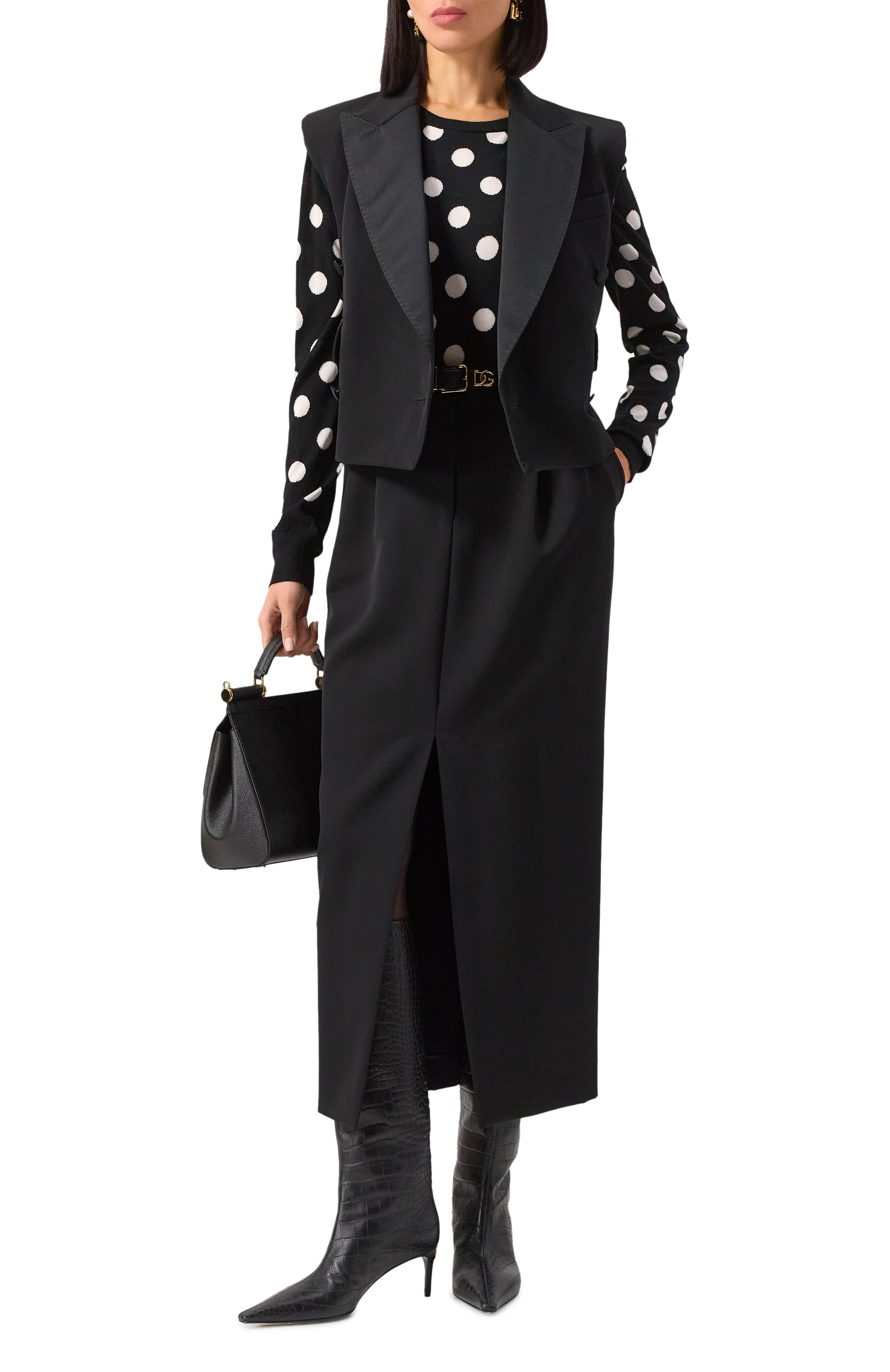 Пуловер из шерсти и шелка DOLCE & GABBANA, арт. FXX06T/JCVYK, фото 2