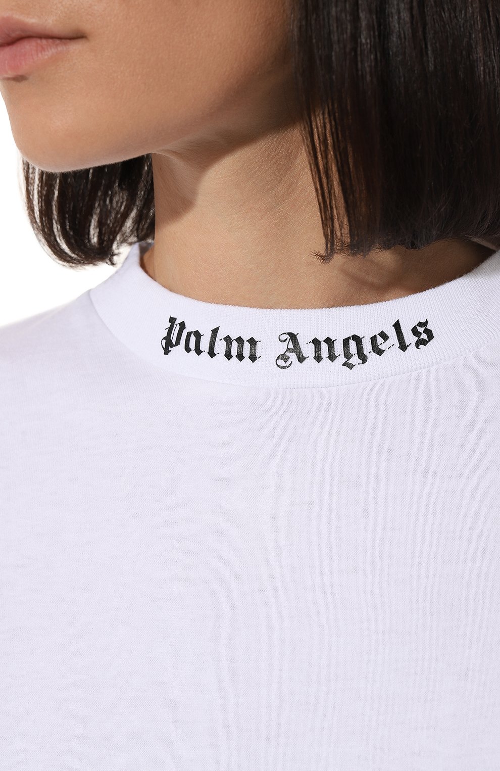 Хлопковая футболка PALM ANGELS, арт. PWAA023C99JER0020110, фото 5