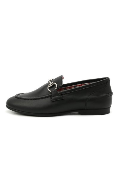 Кожаные лоферы GUCCI, арт. 484908/BLN00, фото 2