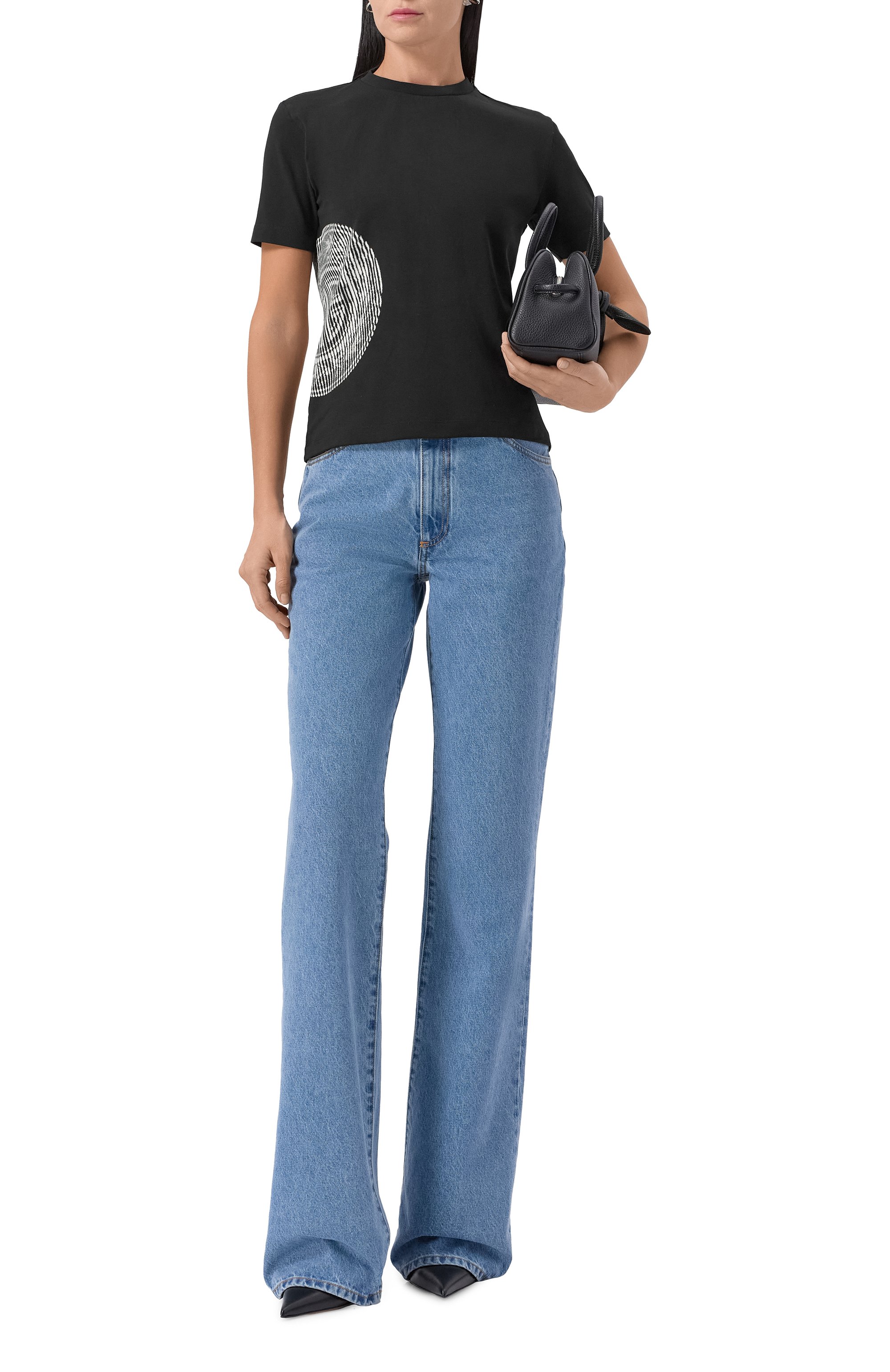 Хлопковая футболка JEAN PAUL GAULTIER черного цвета по цене 28750 руб., арт. 25/04-W-T0376/J002, фото 2 Хлопковая футболка JEAN PAUL GAULTIER, арт. 25/04-W-T0376/J002, фото 2