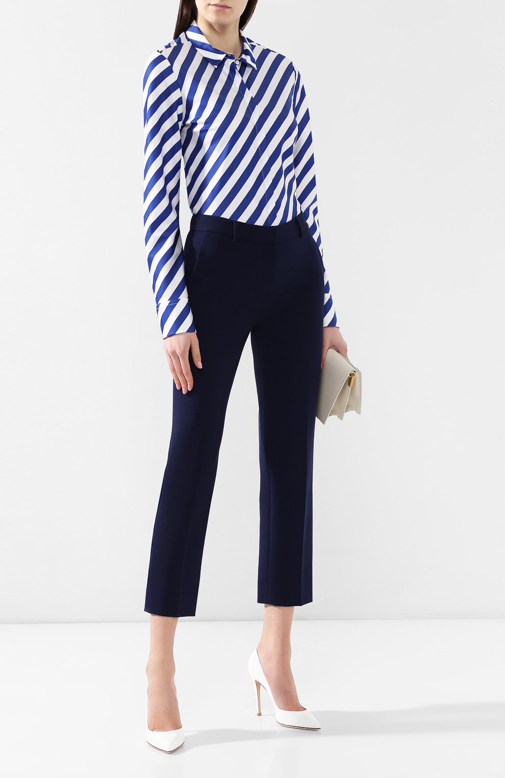 Рубашка в полоску VAN LAACK синего цвета по цене 12950 руб., арт. BL-BELLA-SGDI/156196, фото 2 Рубашка в полоску VAN LAACK, арт. BL-BELLA-SGDI/156196, фото 2