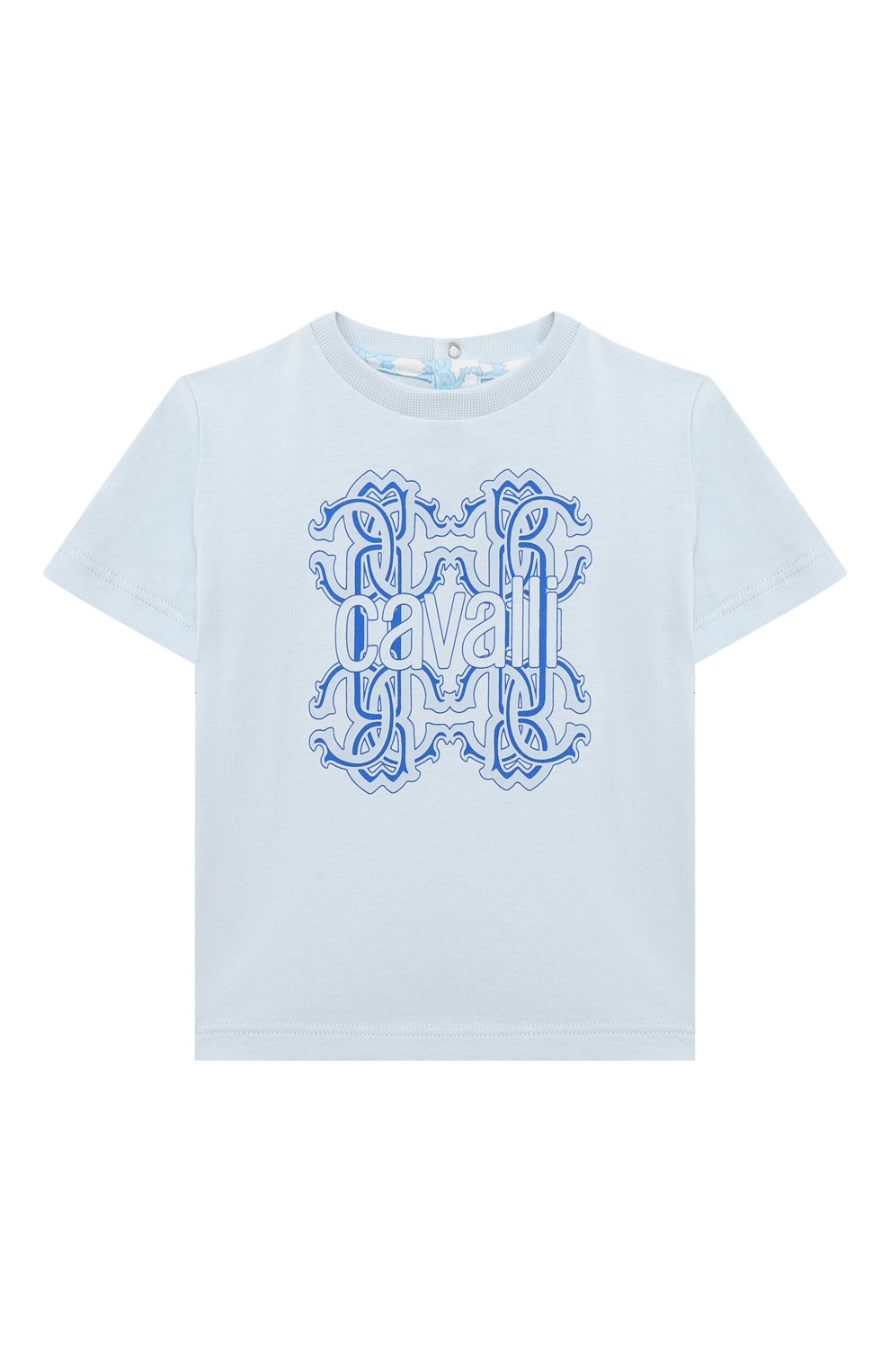 Хлопковая футболка ROBERTO CAVALLI, арт. QJT628/JV025/06M-12M, фото 1