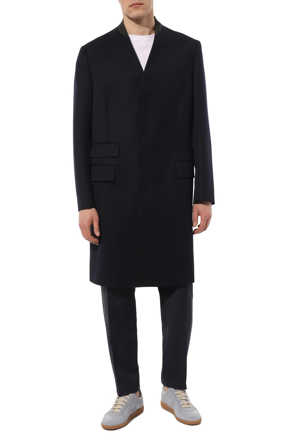 Кожаные кеды replica MAISON MARGIELA голубого цвета по цене 81850 руб., арт. S57WS0236/P1895, фото 2 Кожаные кеды replica MAISON MARGIELA, арт. S57WS0236/P1895, фото 2