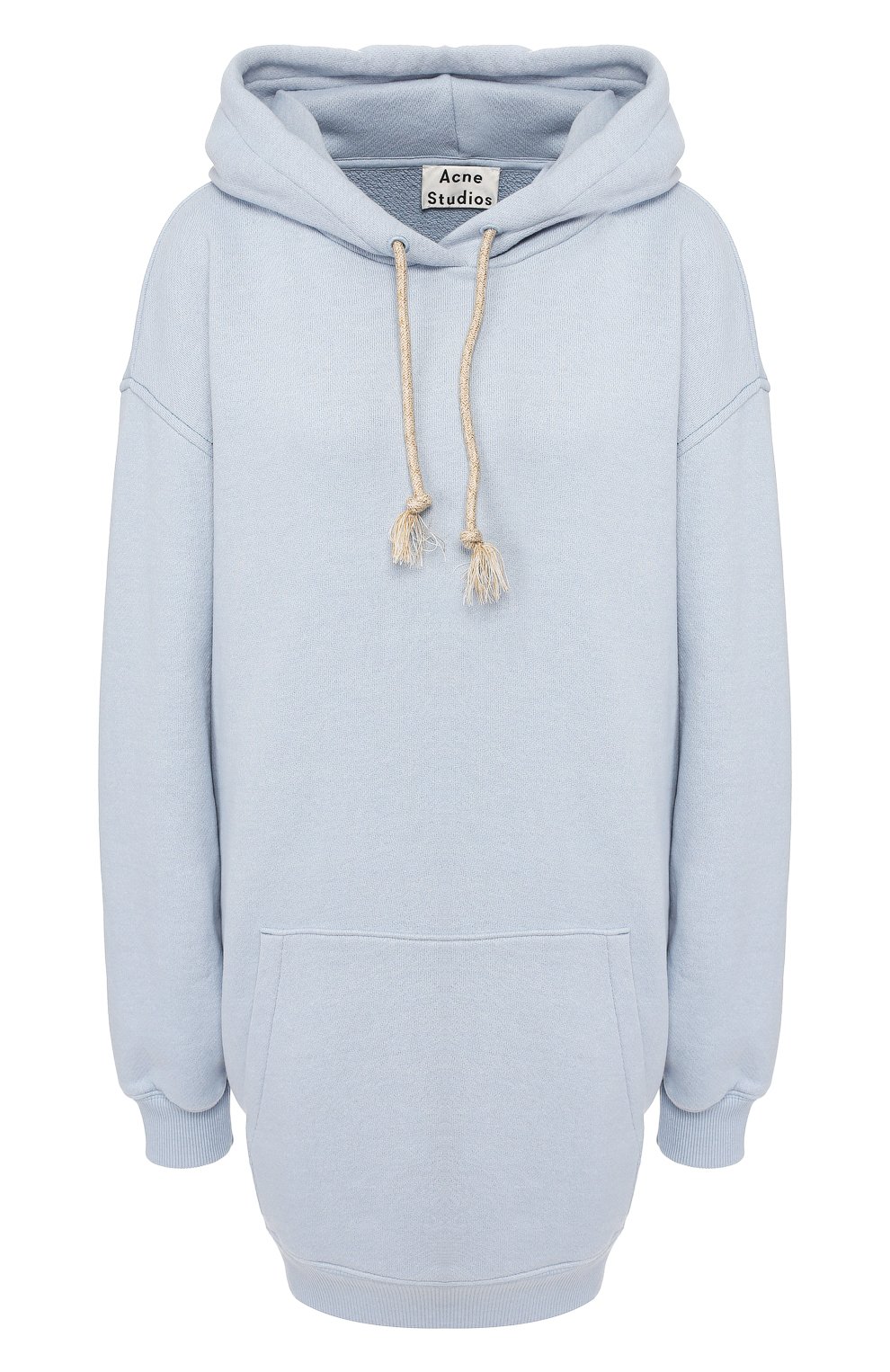 Хлопковое худи ACNE STUDIOS голубого цвета по цене 43500 руб., арт. AI0044/W, фото 1 Хлопковое худи ACNE STUDIOS, арт. AI0044/W, фото 1