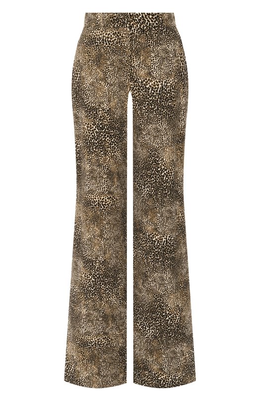 Брюки из вискозы и шелка Elie Saab P0108PS25/CD015 Леопардовый P0108PS25/CD015