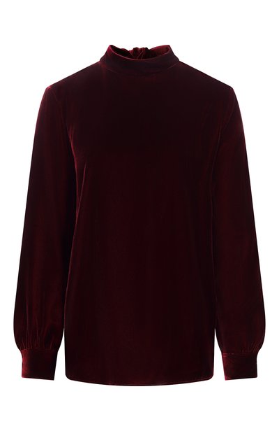Женская бархатная блузка GIORGIO ARMANI, арт. GW004030/TE10831