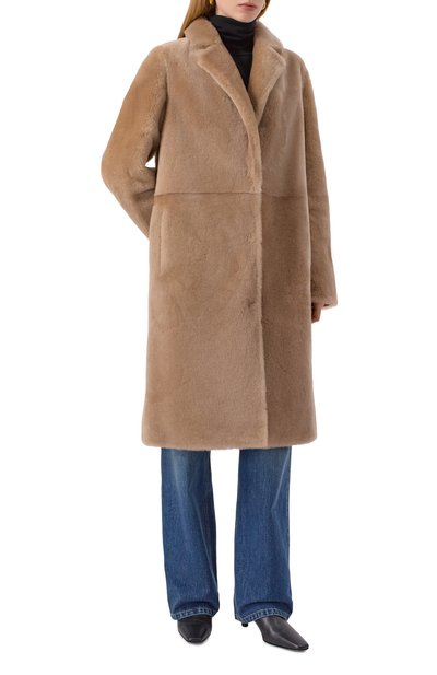 Шуба из овчины YVES SALOMON, арт. 21WYM60504MESI, фото 3