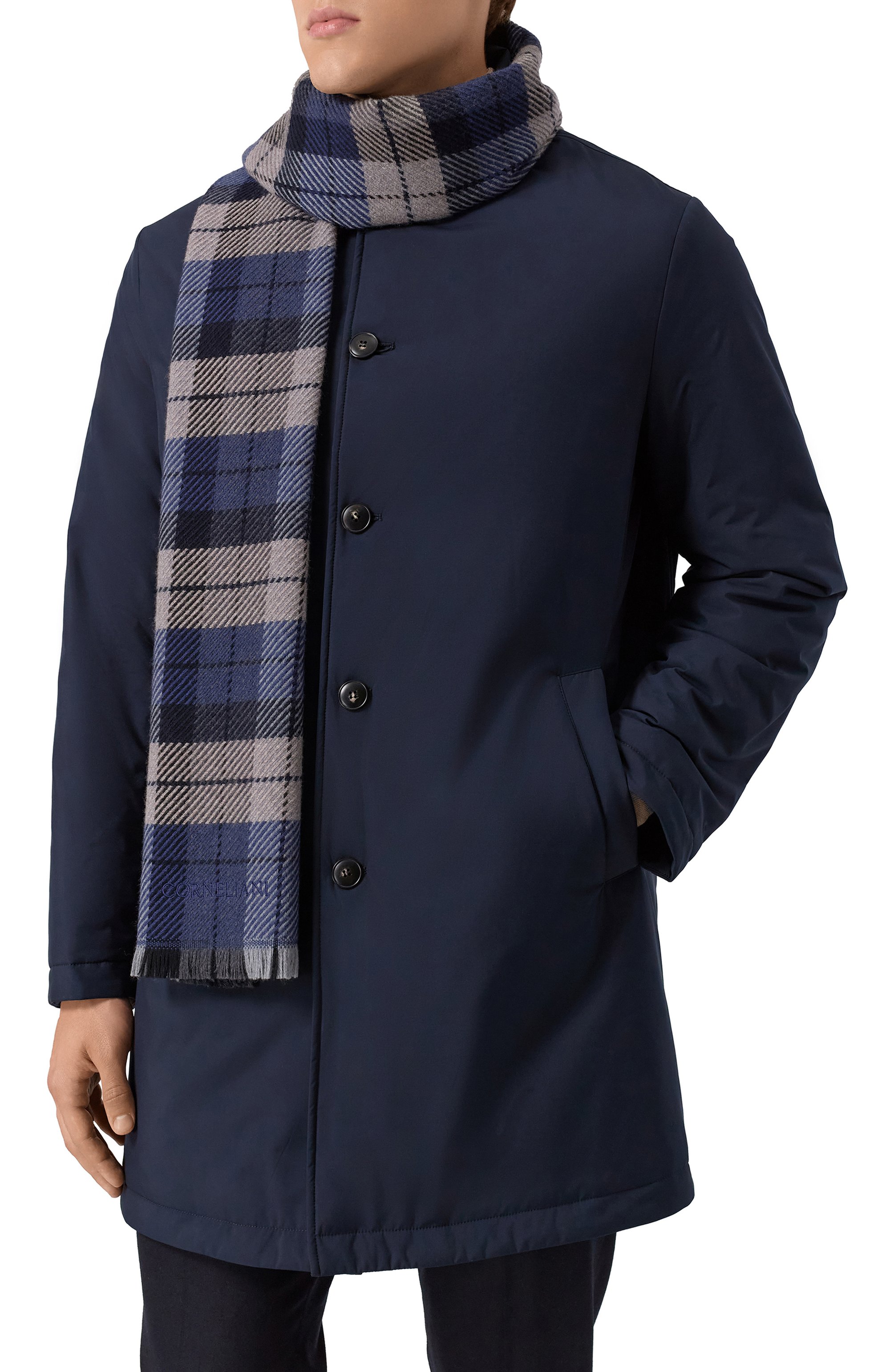 Шерстяной шарф CORNELIANI, арт. 26B354-2629016, фото 2
