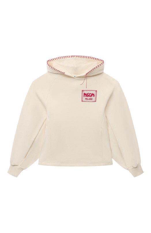 

Хлопковое худи MSGM kids, Кремовый