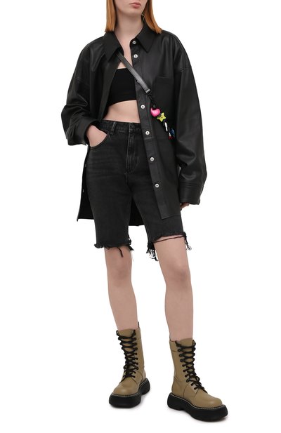 Джинсовые шорты ALEXANDER WANG темно-серого цвета по цене 38700 руб., арт. 4DC2214942, фото 2 Джинсовые шорты ALEXANDER WANG, арт. 4DC2214942, фото 2