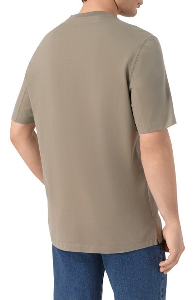 Хлопковая футболка BRUNELLO CUCINELLI, арт. M0B131308, фото 4