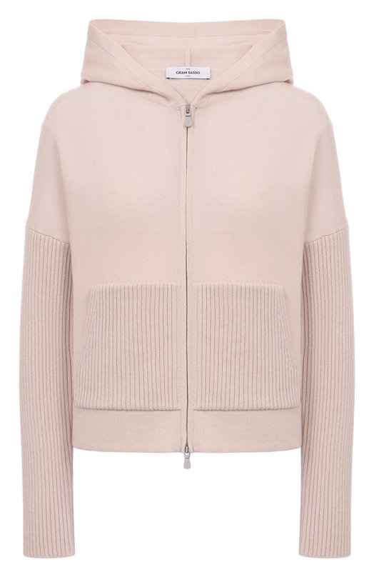 Кардиган из шерсти и вискозы Gran Sasso 57241/12830 Бежевый 57241/12830