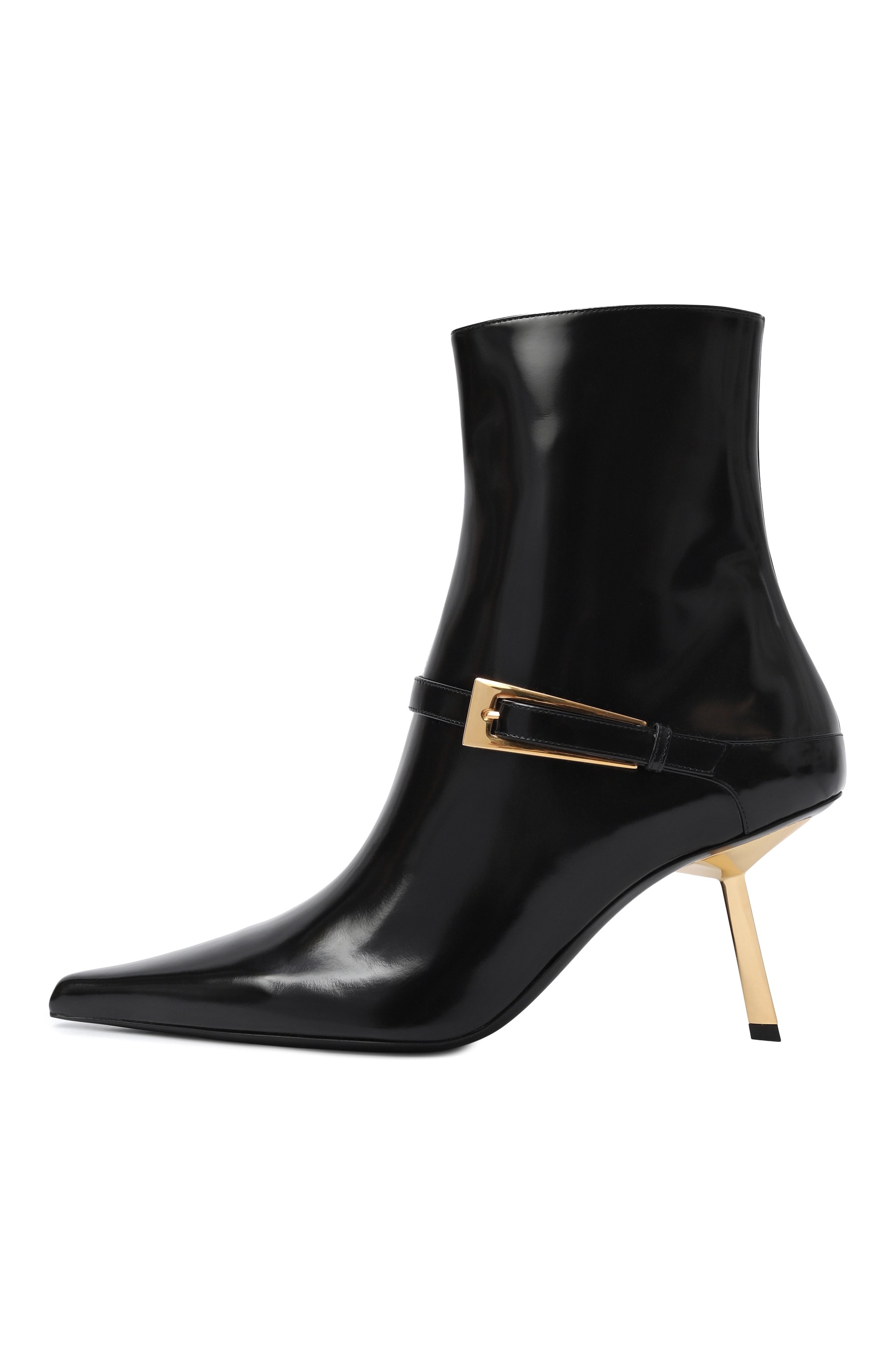 Кожаные ботильоны hacker SAINT LAURENT, арт. 806645/AAAZY, фото 4