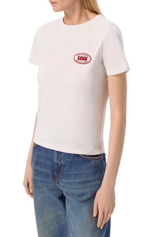 Хлопковая футболка LIVY 655113101 Белый  655113101 Фото 3