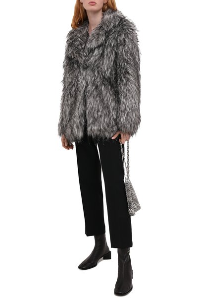 Укороченная шуба свободного кроя из эко-меха MICHAEL MICHAEL KORS, арт. MH72HMY80E, фото 2