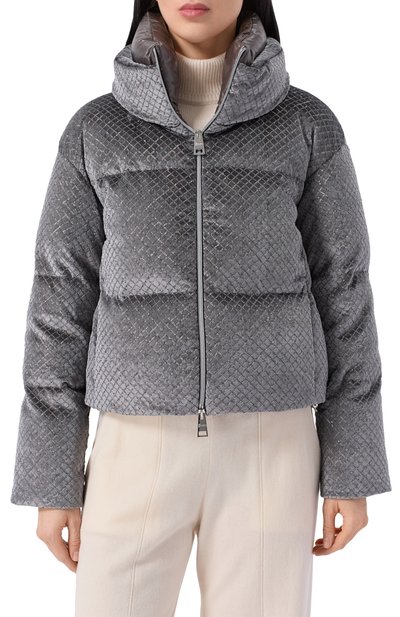 Пуховик с отделкой пайетками HERNO, арт. PI002161D/12751, фото 3