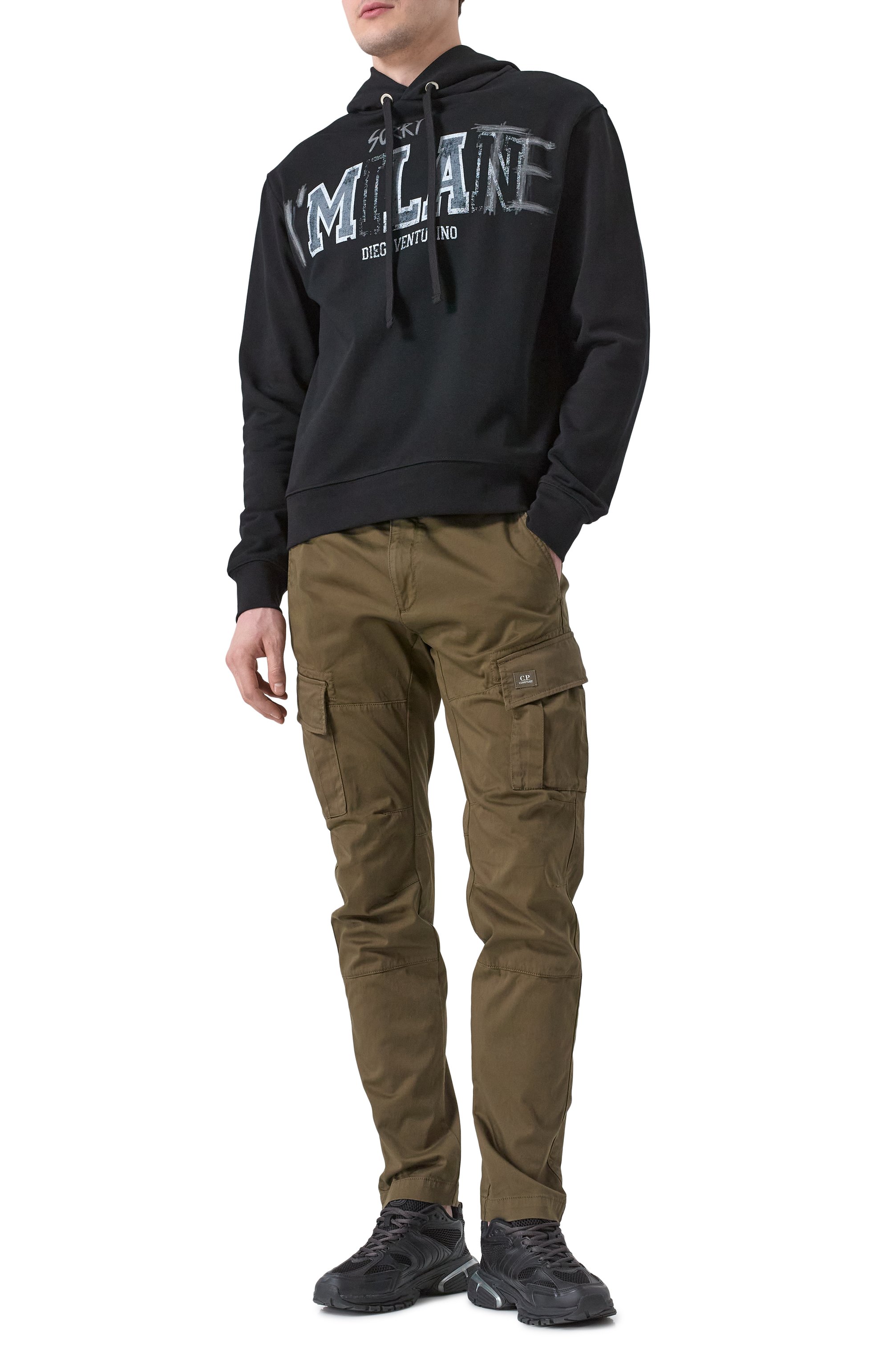 Хлопковое худи DIEGO VENTURINO, арт. DVFLHLATE, фото 2
