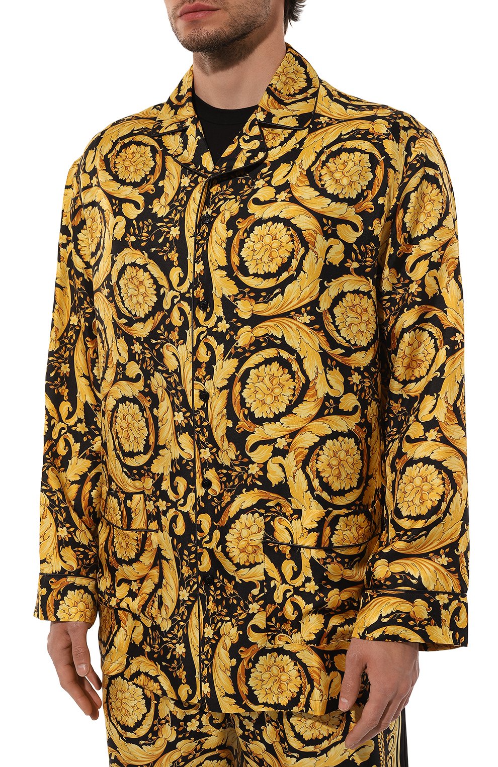 Шелковая сорочка VERSACE, арт. 1005376/1A04661, фото 3