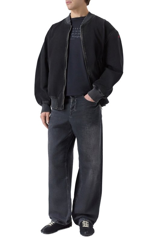 Хлопковая футболка Maison Margiela S67GC0042/S24575 Чёрный  S67GC0042/S24575 Фото 2