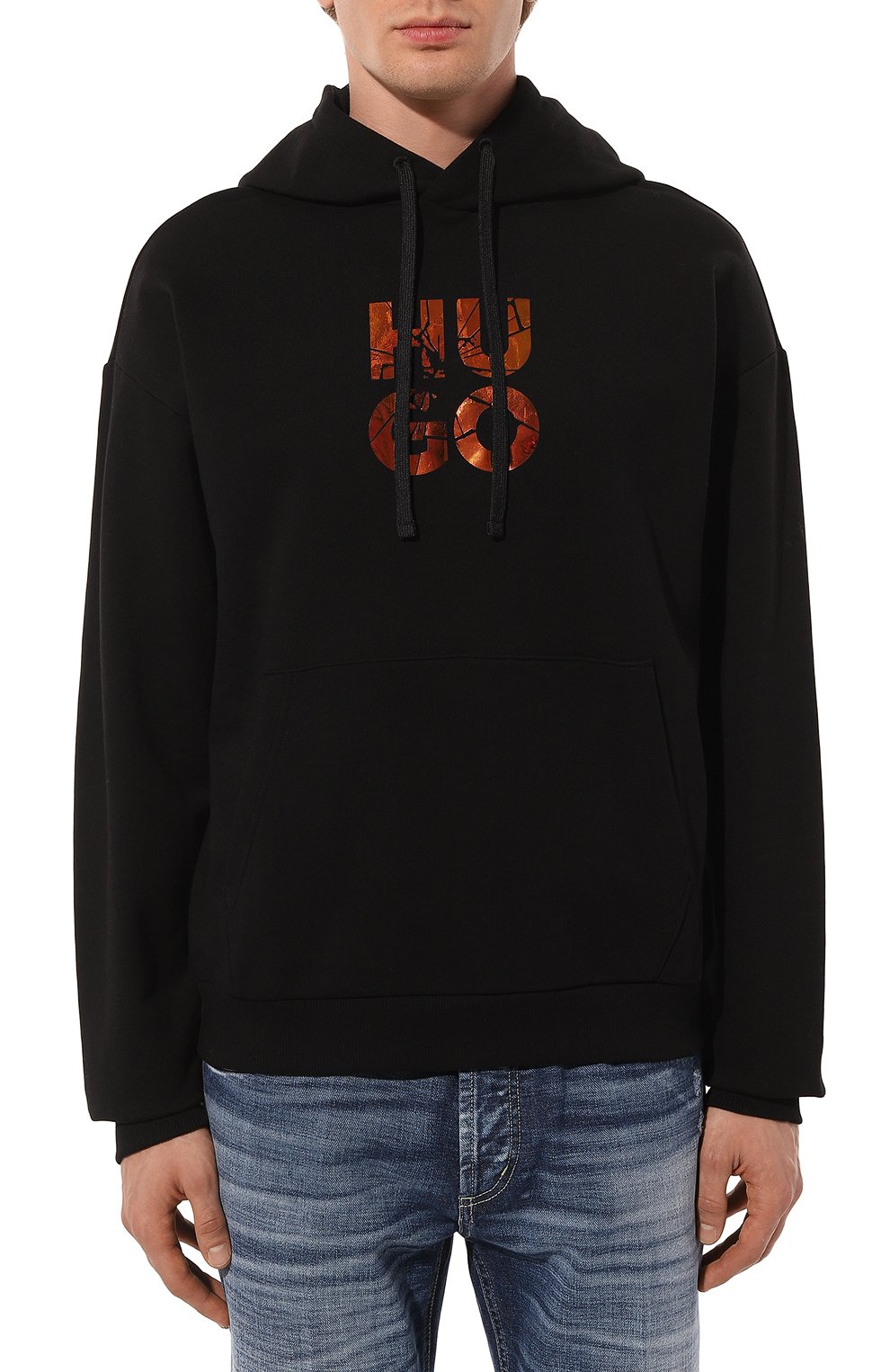 Хлопковое худи HUGO, арт. 50522119, фото 3