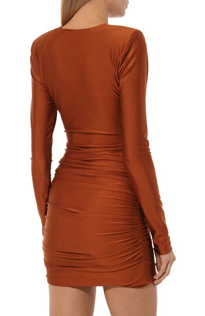 Платье DANAME оранжевого цвета по цене 69750 руб., арт. 624FW6512W, фото 4 Платье DANAME, арт. 624FW6512W, фото 4