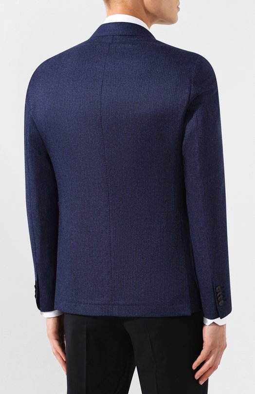 Пиджак из смеси шерсти и кашемира Sartoria Latorre R0MA U60648 Синий  R0MA U60648 Фото 4