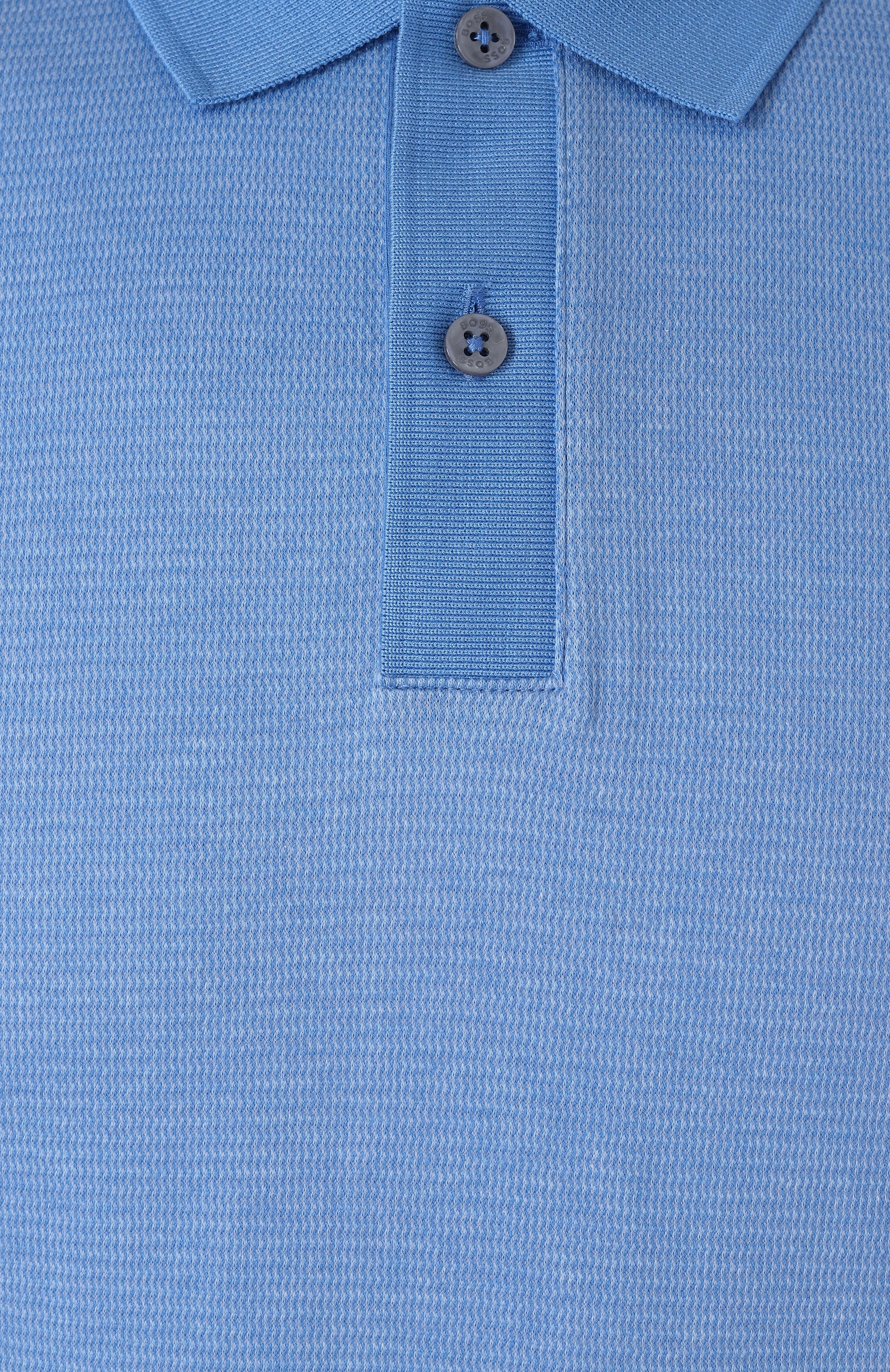 Хлопковое поло BOSS голубого цвета по цене 19500 руб., арт. 50532246, фото 6 Хлопковое поло BOSS, арт. 50532246, фото 6