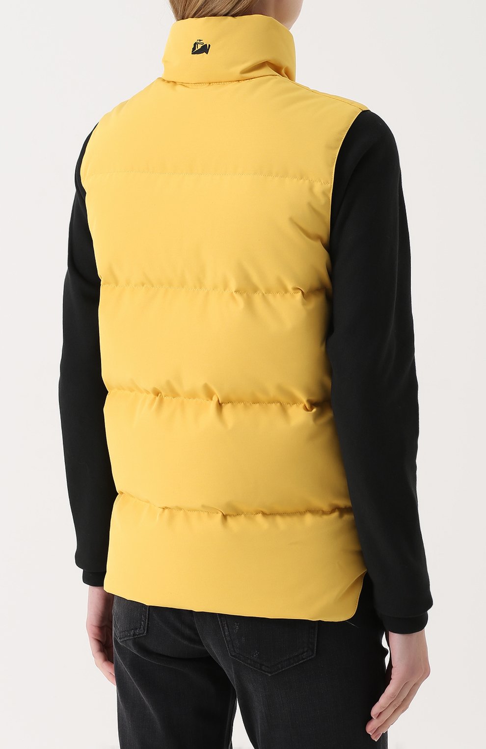 Пуховый стеганый жилет с логотипом бренда ARCTIC EXPLORER, арт. INDIG_YELLOW_W, фото 4