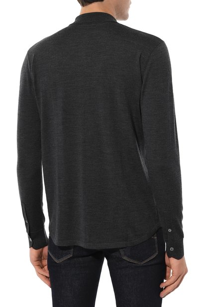Шерстяная рубашка VAN LAACK темно-серого цвета по цене 27800 руб., арт. SAFIN0/S00173, фото 4 Шерстяная рубашка VAN LAACK, арт. SAFIN0/S00173, фото 4