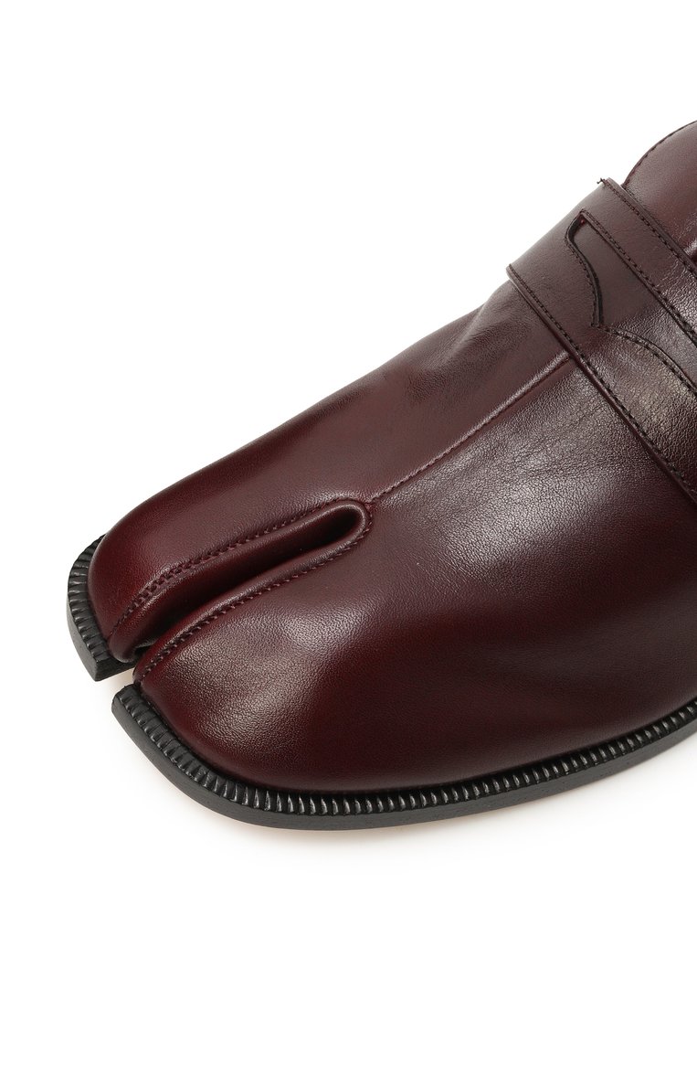 Женские кожаные пенни-лоферы tabi city MAISON MARGIELA бордового цвета, арт. S39WR0021/P8158 | Фото 7 (Подошва: Плоская; Каблук высота: Низкий; Материал внутренний: Натуральная кожа; Материал внешний: Натуральная кожа; Автоматизация состава: Проставлено; Автоматизация ТО: Проставлено)