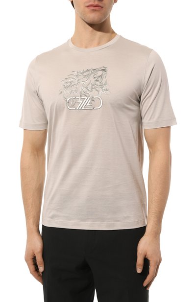 Хлопковая футболка ZILLI, арт. MBZ-NT580-LE0N1/MC01, фото 3