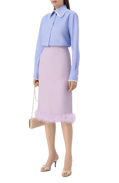 Юбка из шерсти и шелка VALENTINO, арт. 8B3RAEJ1/1CF, фото 2