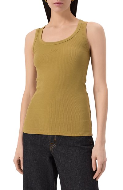 Хлопковая майка BOSS ORANGE, арт. 50504245, фото 3