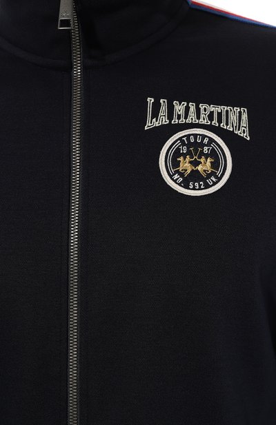 Толстовка LA MARTINA темно-синего цвета по цене 21950 руб., арт. WMF304/FP556, фото 5 Толстовка LA MARTINA, арт. WMF304/FP556, фото 5