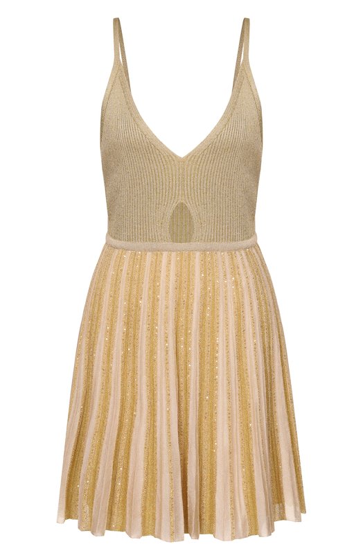 Платье из вискозы Missoni DS26SG1Z/BK01GH Бежевый DS26SG1Z/BK01GH