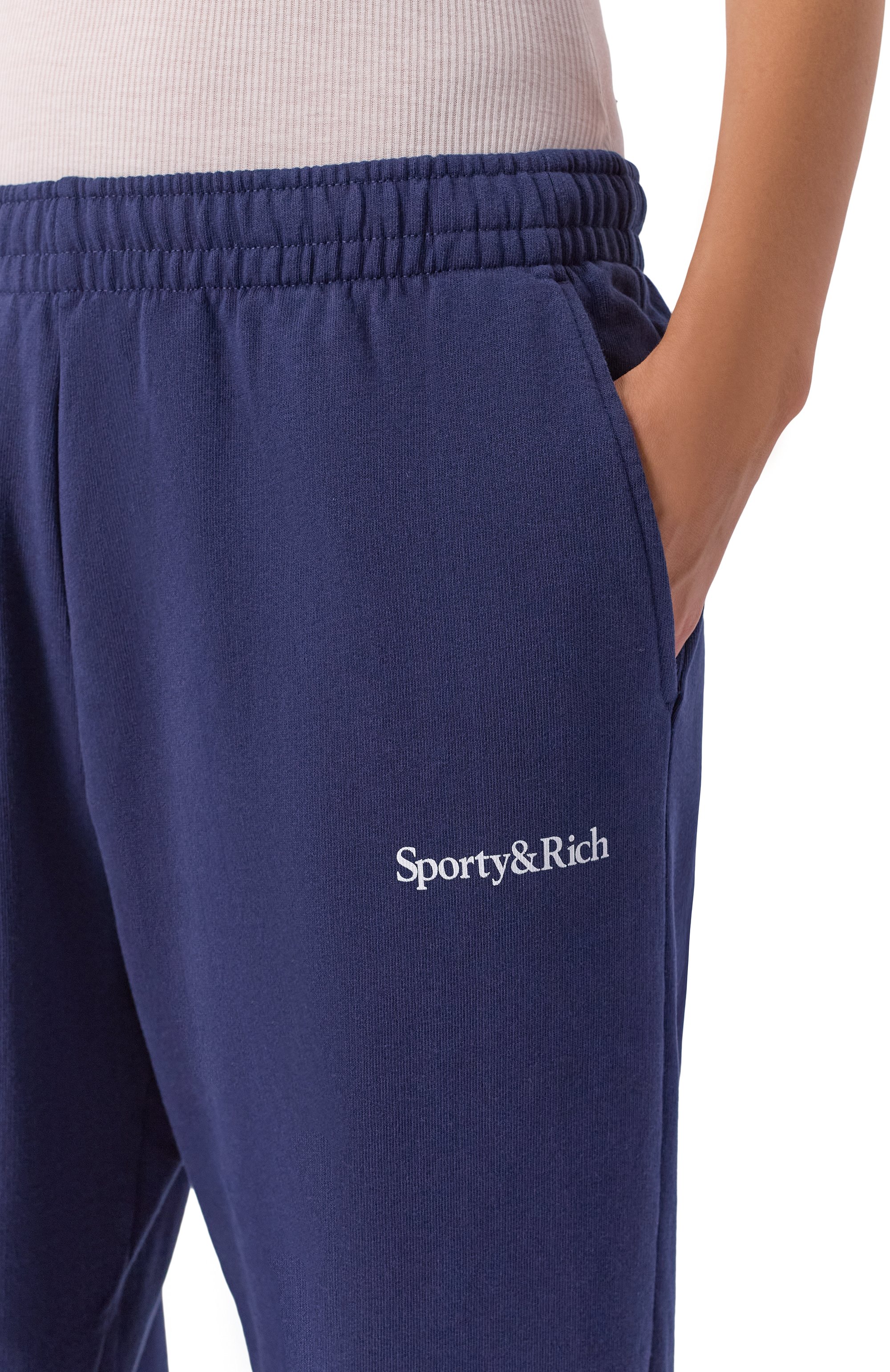 Хлопковые брюки SPORTY AND RICH, арт. PA05561300BL106, фото 5