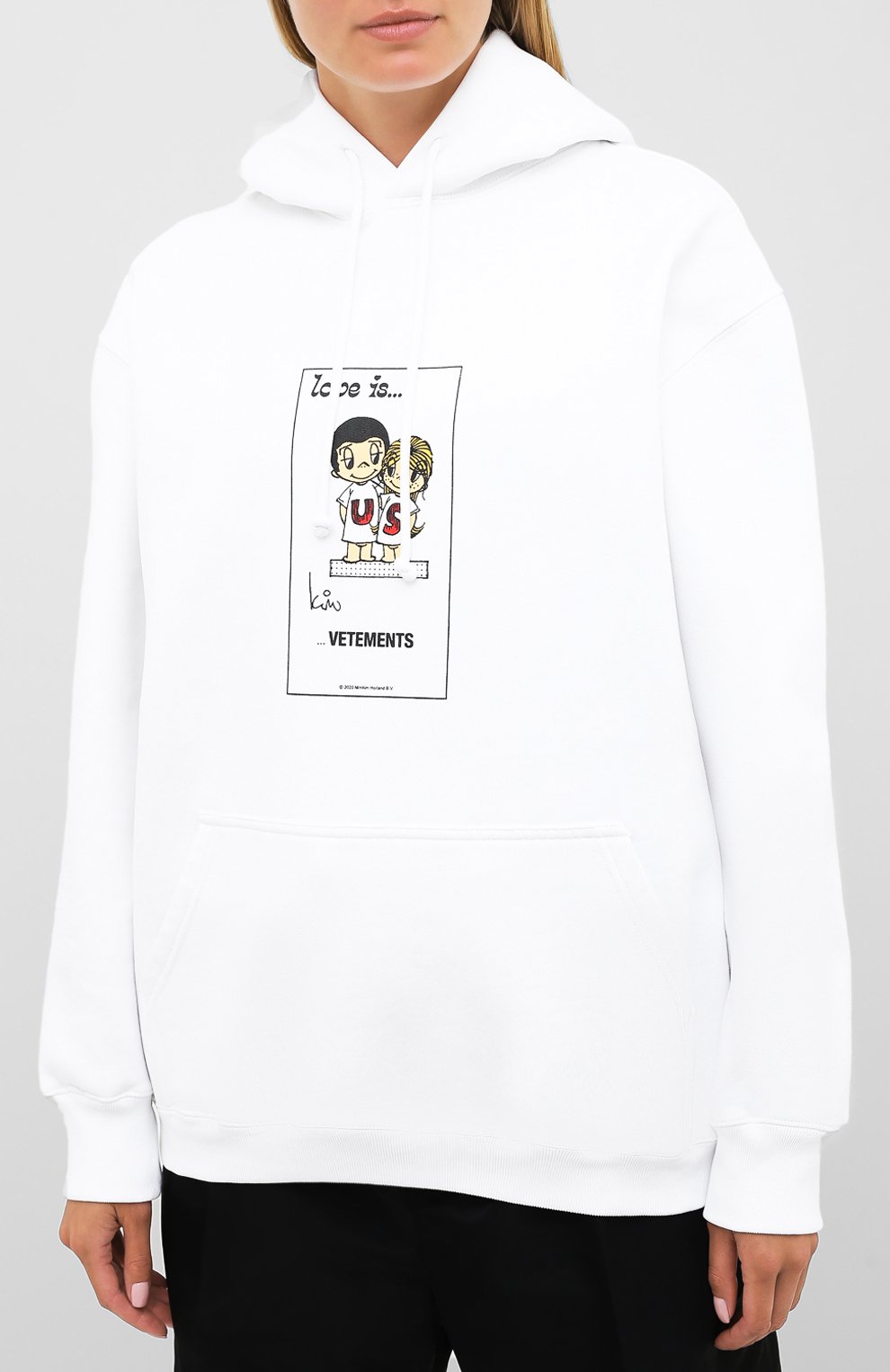 Хлопковое худи VETEMENTS, арт. UAH21TR687 1600/W, фото 3