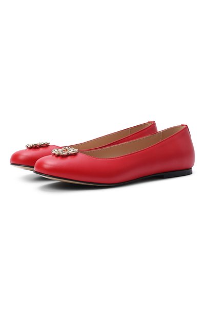 Кожаные балетки ELIE SAAB JUNIOR, арт. 80877/VAR2