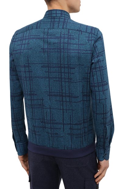 Хлопковая рубашка ZILLI SPORT, арт. MFU-56061-@/0006, фото 4