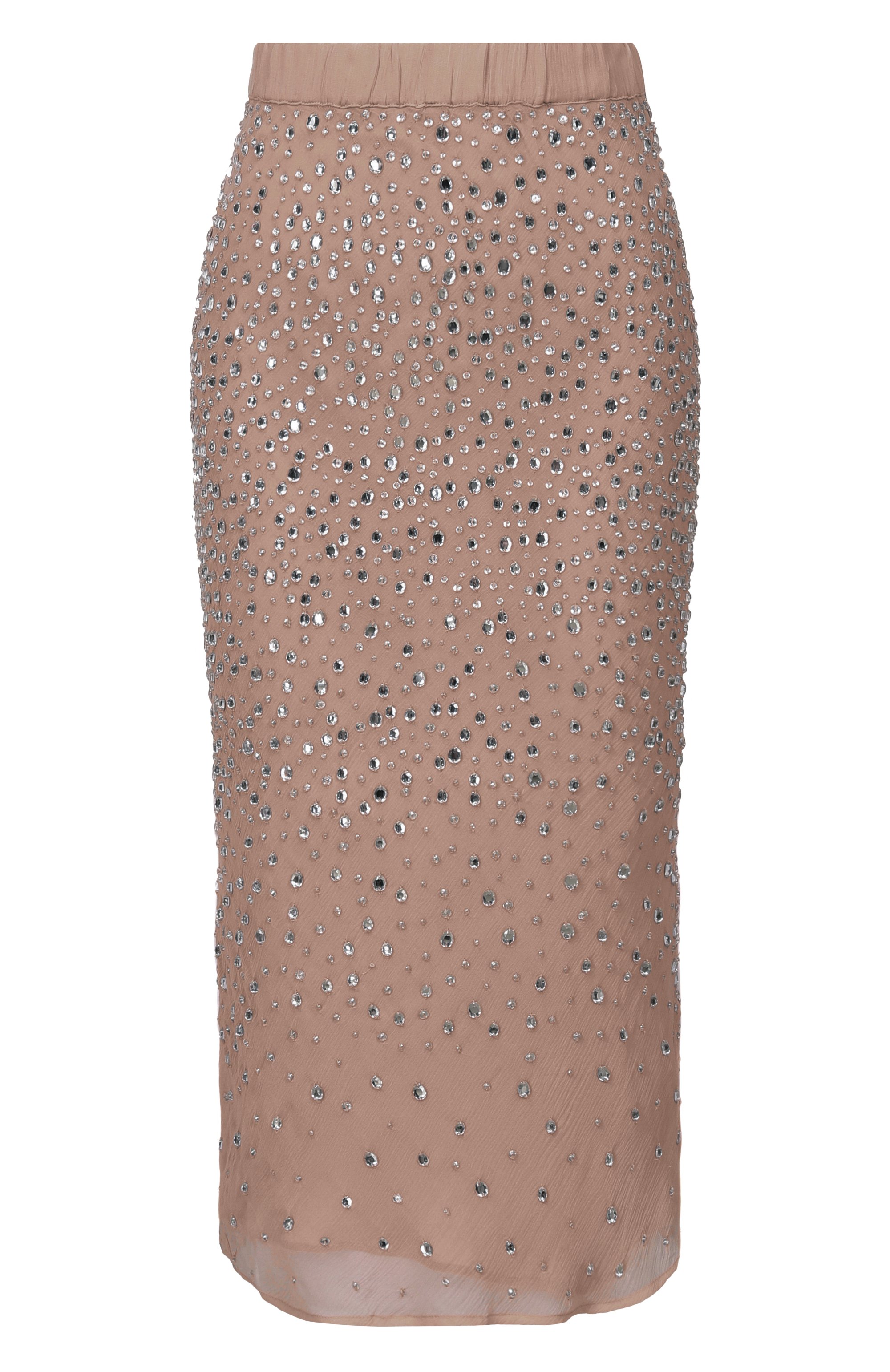 Шелковая юбка с отделкой стразами ALBUS LUMEN, арт. AL.RT26.SKIRT01, фото 1