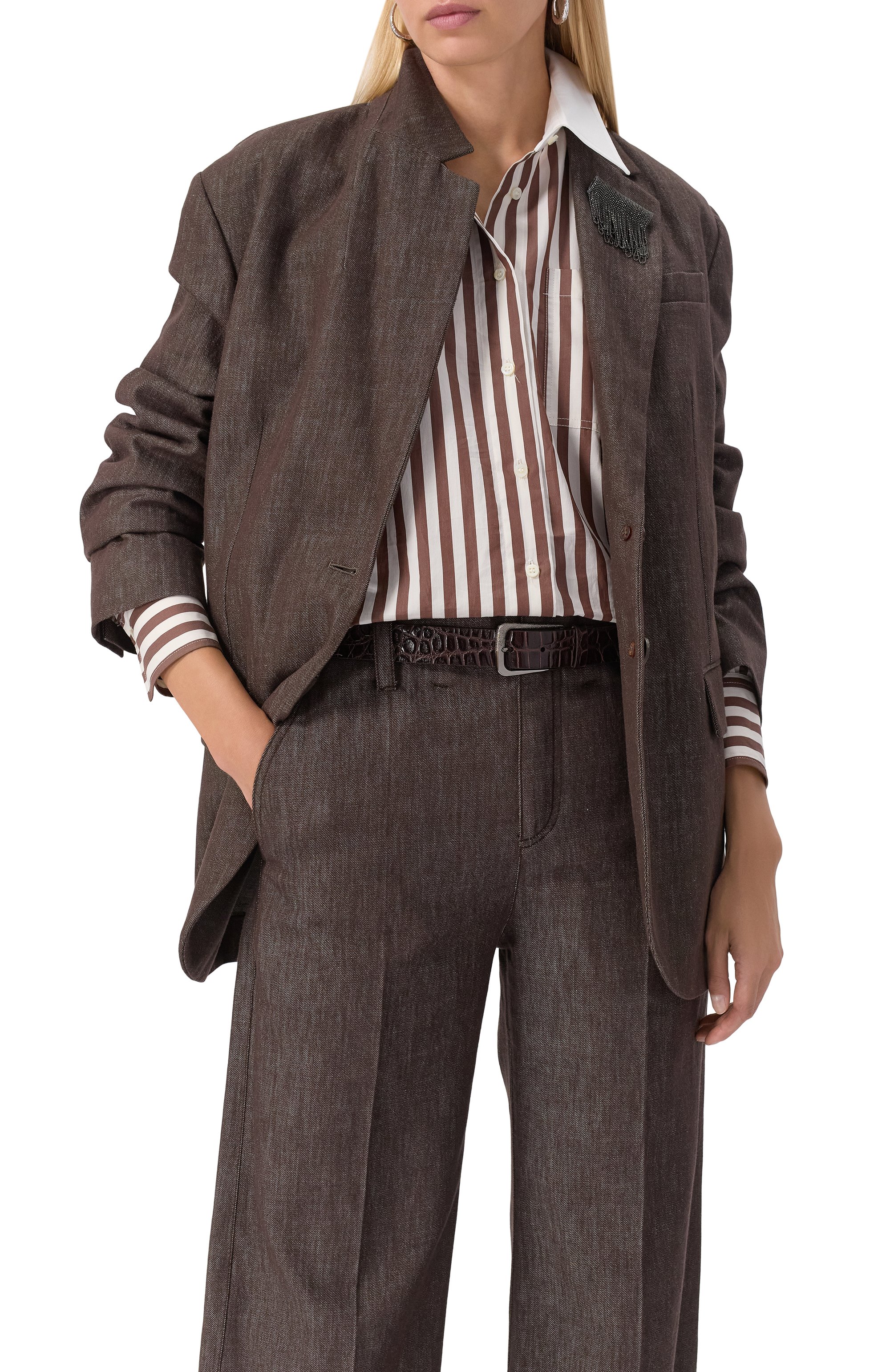 Кожаный ремень BRUNELLO CUCINELLI, арт. M0SC0C33M, фото 2