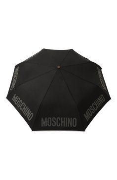 Мужской складной зонт MOSCHINO черного цвета, арт. 8064-0PENCL0SE | Фото 1 (Материал: Металл, Синтетический материал, Текстиль; Материал сплава: Проставлено; Нос: Не проставлено)