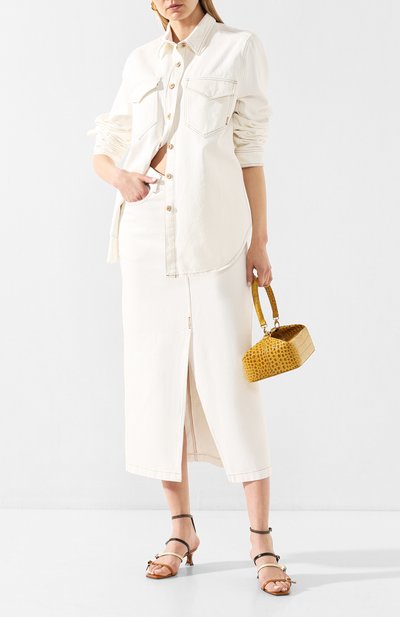 Джинсовая юбка NANUSHKA, арт. ZEFIR_WHITE_RIGID DENIM, фото 2