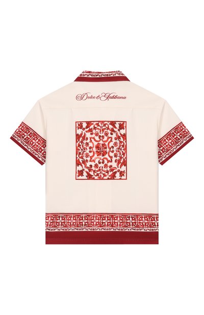 Хлопковая рубашка DOLCE & GABBANA, арт. L4JS52/II7KW_001, фото 2