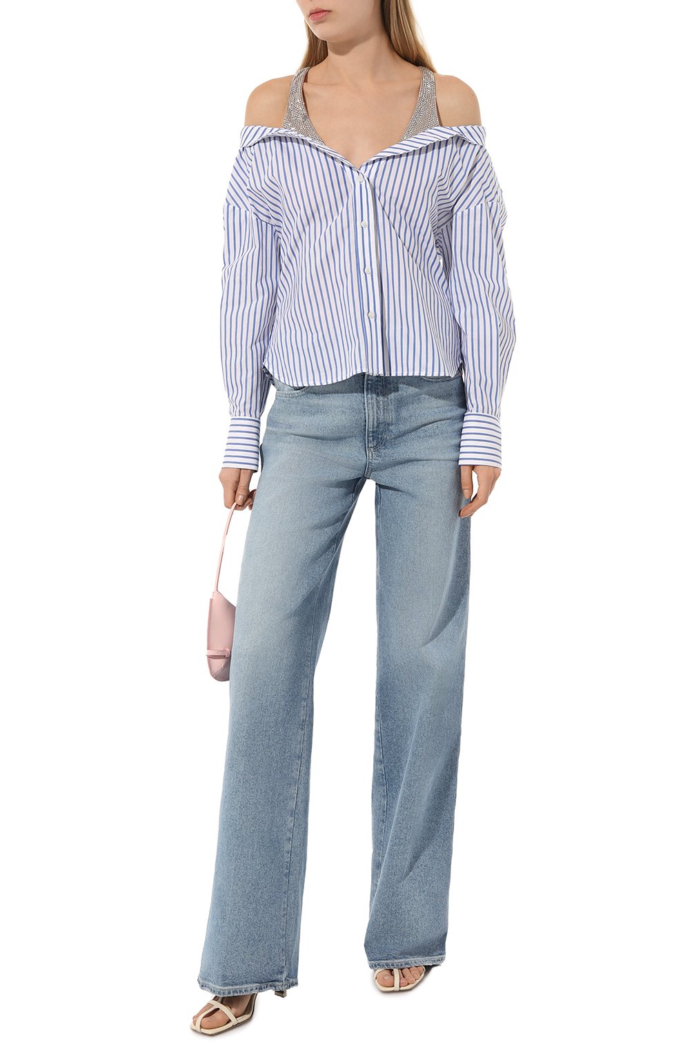 Хлопковая блузка GIUSEPPE DI MORABITO, арт. 02PST0221C 02280, фото 2