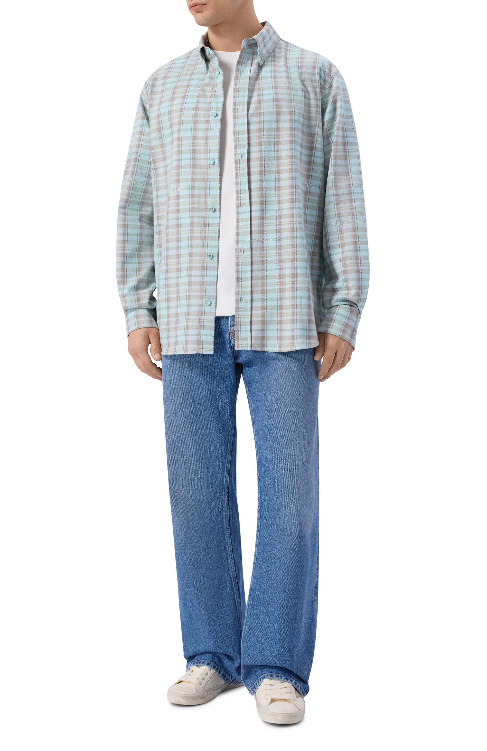 Хлопковая рубашка OFF-WHITE, арт. 0MGE04MS26FAB001, фото 2